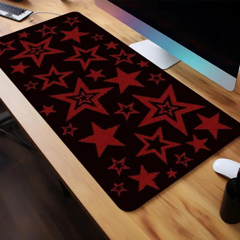 

Коврик для игровой мыши с узором звезд, высококачественный тканевый прямоугольный коврик для стола для домашнего офиса, компьютерной клавиатуры