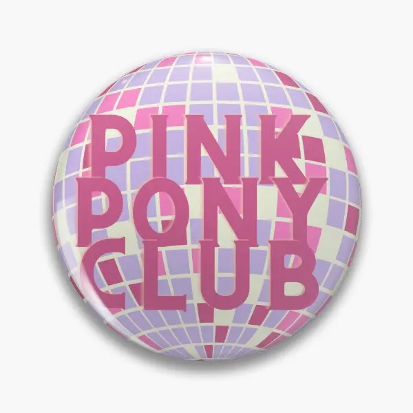 Pink Pony Club Disco  Soft Button Pin Gift Lover Brooch Clothes Metal Hat Funny Cute Women Lapel Pin Creative Jewelry Collar