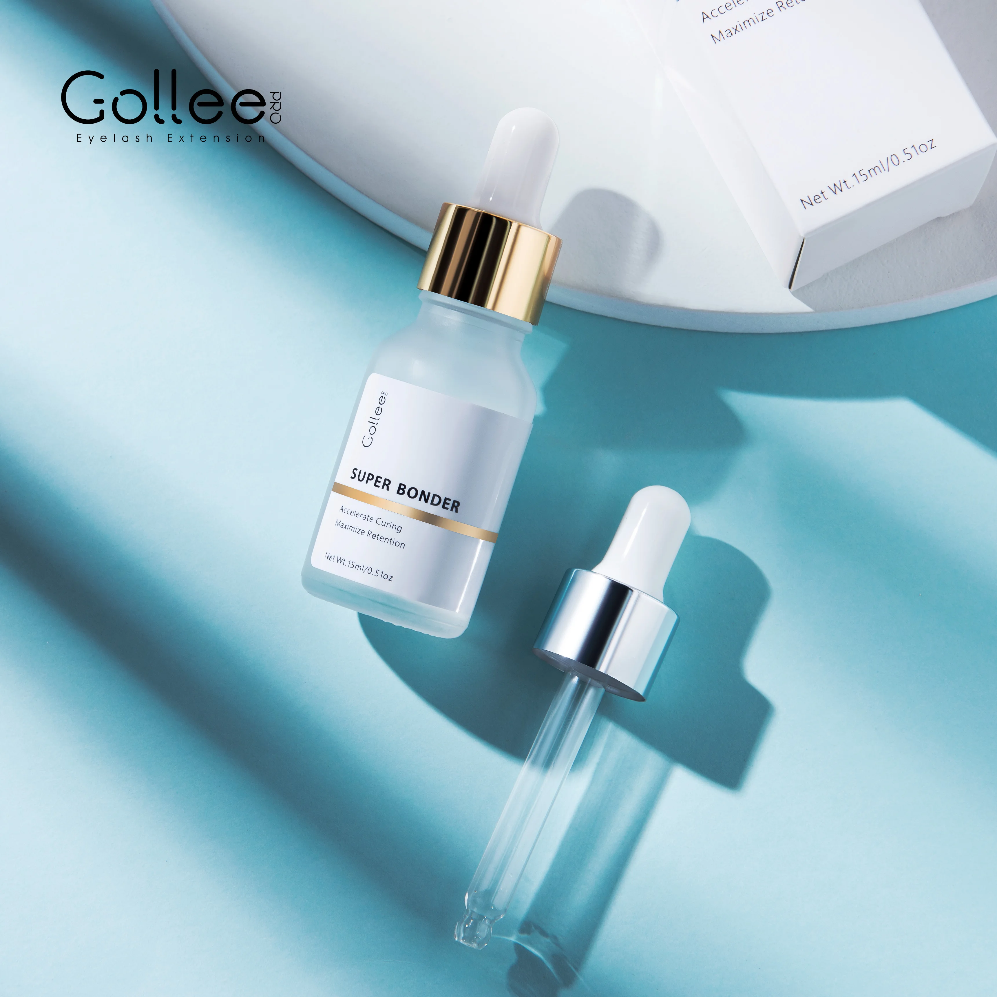 Gollee Super Bonder Lash Sealant Maximise Eyelash extension retention Help Glue Bond Better Oil-proof with Lash Extension Glue