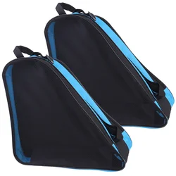 2 Pcs Children's Roller Skate Bag Tote Skates Backpack Skating Shoes Storage Pouch Carrier Oxford Cloth Women's Inline