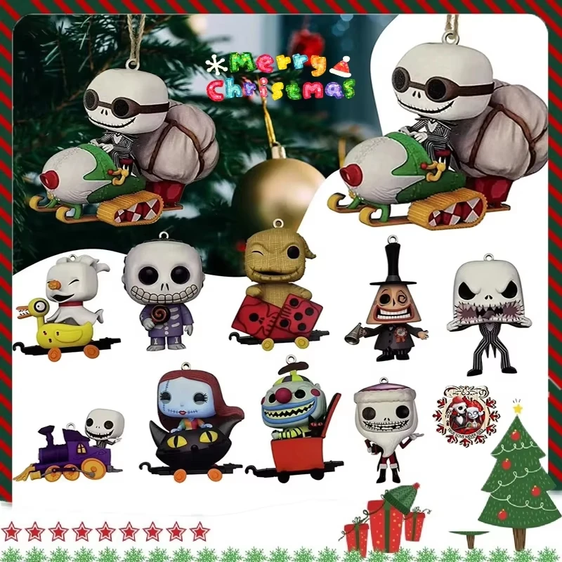 2024 The Nightmare Before Christmas Advent Calendar Blind Box Toys Gags Practical Jokes Acrylic Material Kids Christmas Gifts