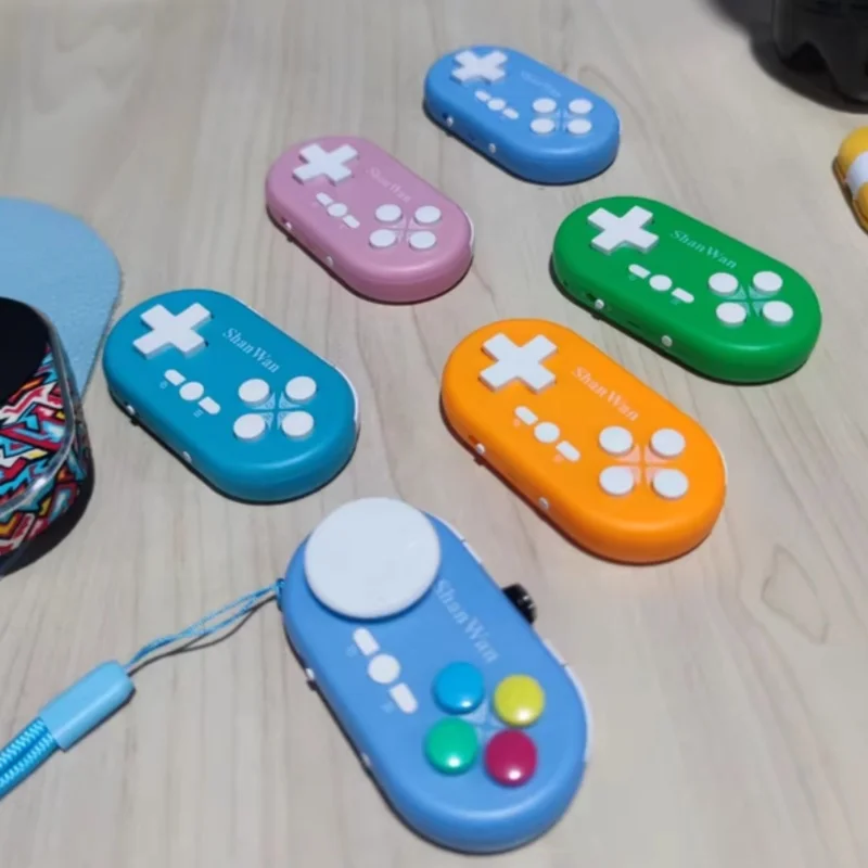 2025 Shanwan Mini Oyun Denetleyicisi Ana Bilgisayar Sürümü Kablosuz Bluetooth Taşınabilir Hafif Platform Bağlantısı Android/Windows