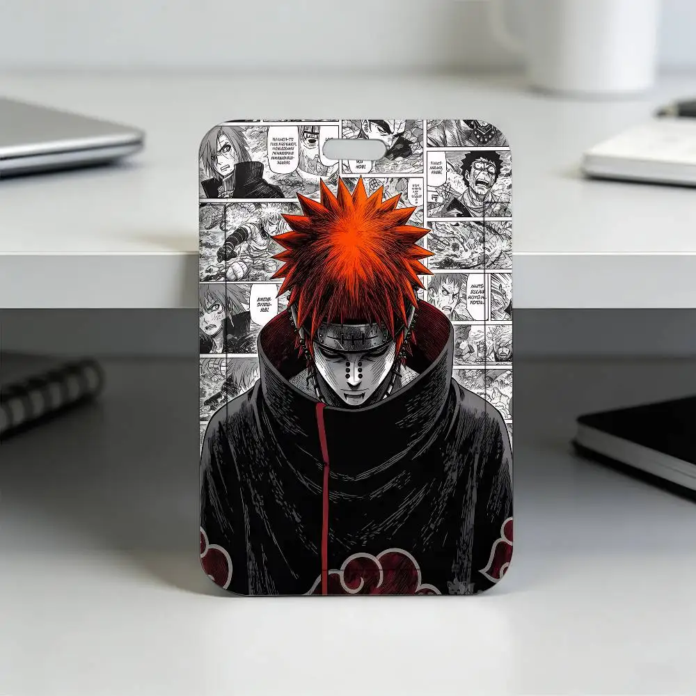 Anime N-NARUTO Akatsuki Itachi Sharingan Transparenter Kartenhalter Mitarbeiter Plastik-Schiebeabdeckung Schlüsselband Arbeits-Geschäfts-ID-Tasche Bus – Detail 15