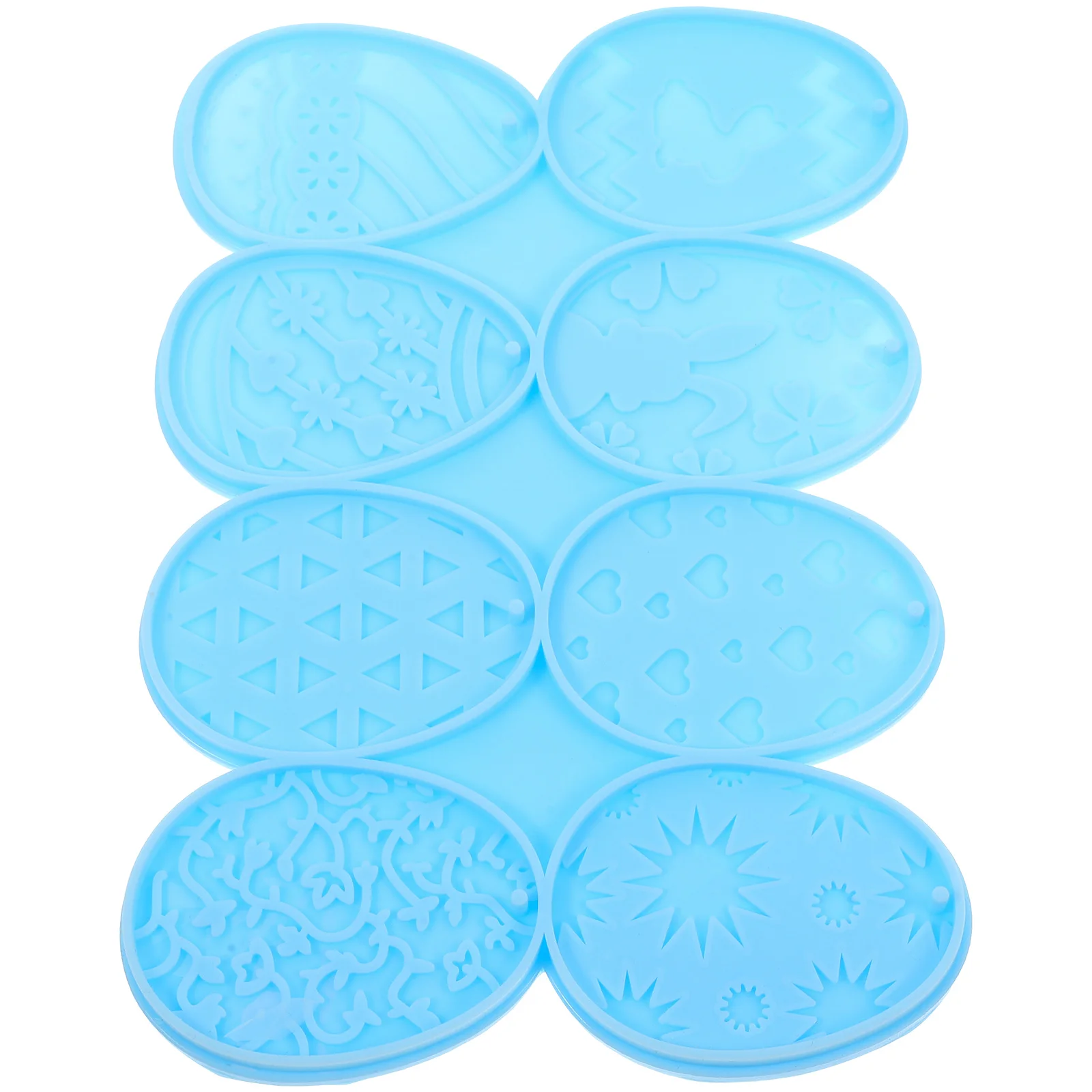 

Holographic Easter Egg Mold DIY Keychain Silicone Pendant Molds Lake Blue Color Jewelry Accessories Parts Craft Decor