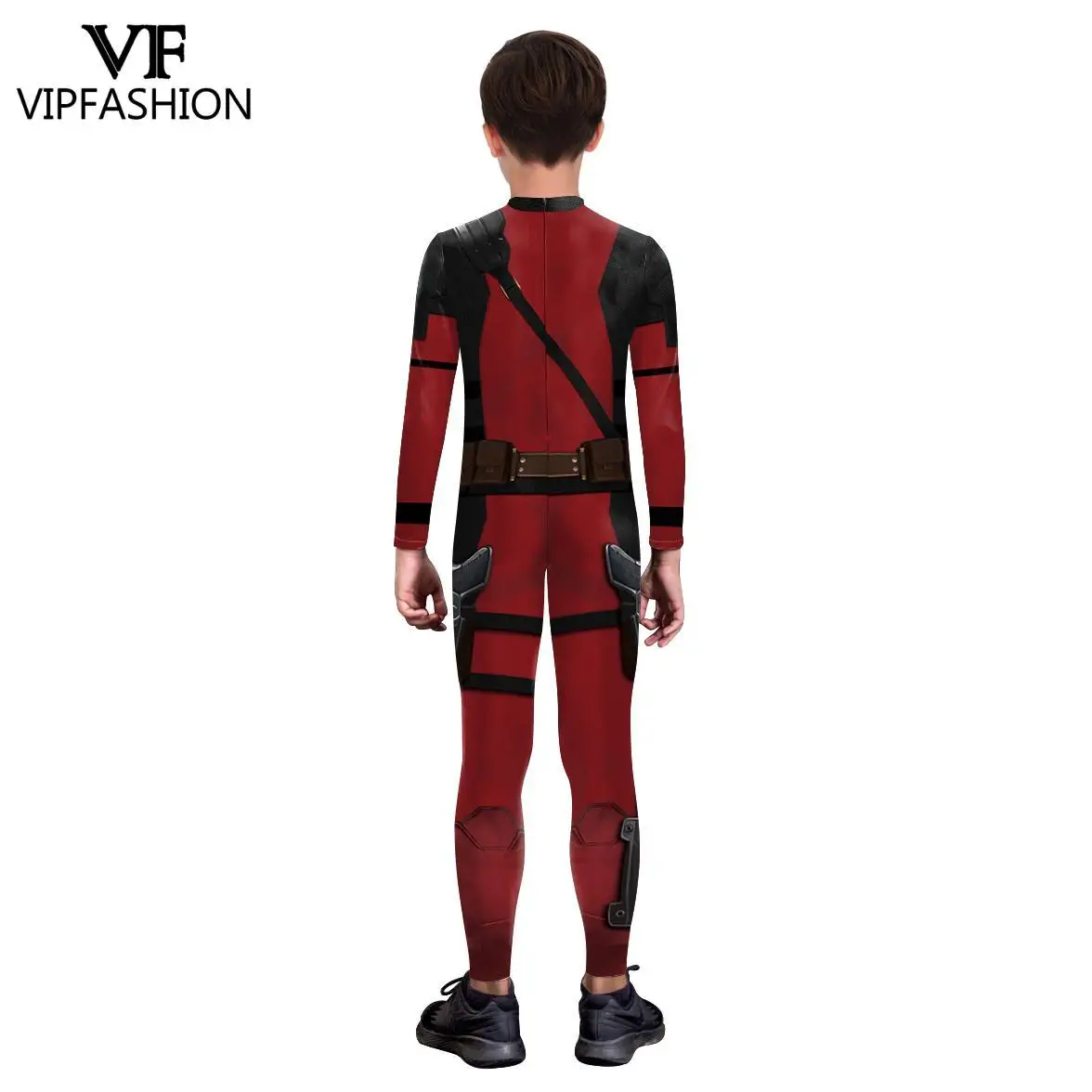 VIP FASHION Kids Wolverine Deadpool Costume Boy Girl Cosplay Zentai Bodysuit Halloween Clothes School Party Outfit Fancy Catsuit