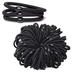 10Pcs Black Elastic Hair Bands for Women Girls Rubber Ties Ponytail Holder Scrunchies Kids Hair Accessories резинки для волос