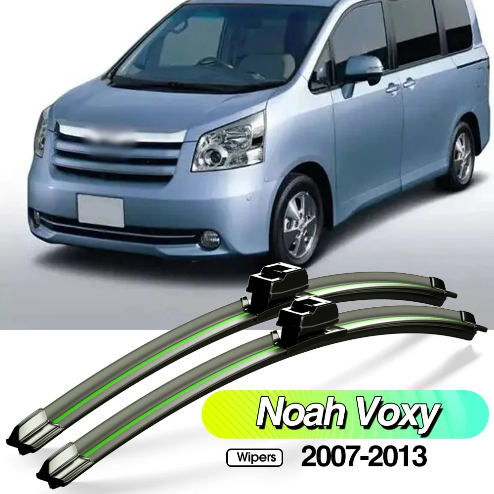 도요타 노아 복시 ZRR70 VAN 2007-2013 용, 앞 유리 와이퍼 블레이드, 앞유리 창문 액세서리, 2009 2010 2011 2012, 2 개 