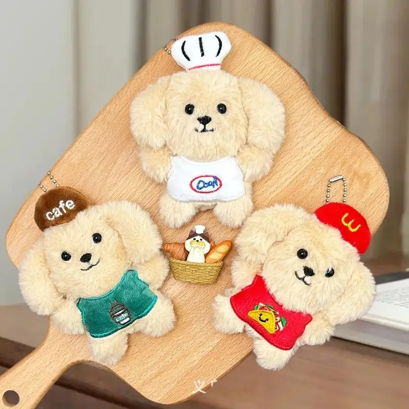 HUA HUA dessin animé en peluche poupée chiot pendentif mignon poupée décoration pendentif sac à dos pendentif décoration cadeaux