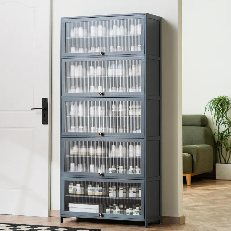 Household door shoe rack simple indoor rental house storage artifact e****mical multi-layer dust shoe cabinet new
