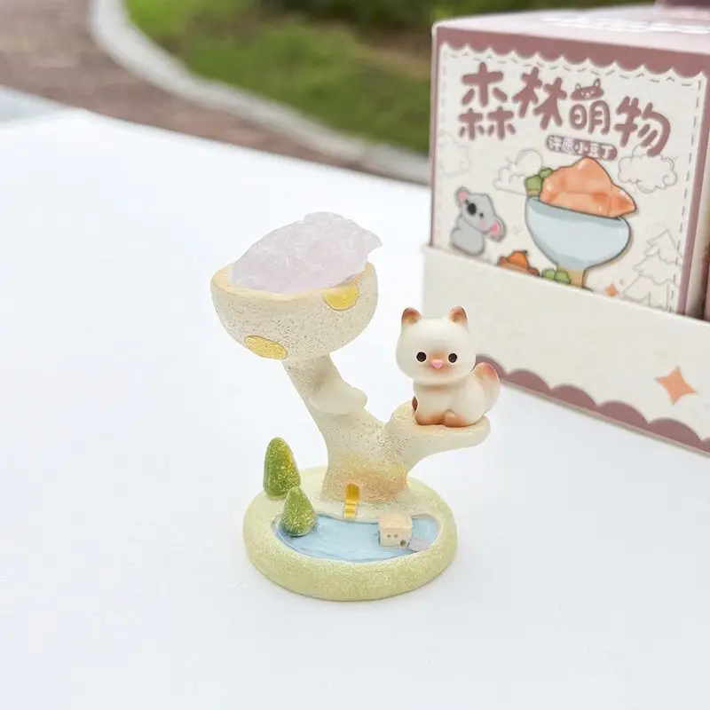 لطيف الحيوان الصغير أتمنى كريستال صندوق أعمى الديكور رائعتين الحيوانات الأليفة الحجر الخام الحيوانات الصغيرة الديكور مكتب عمل مفاجأة هدية