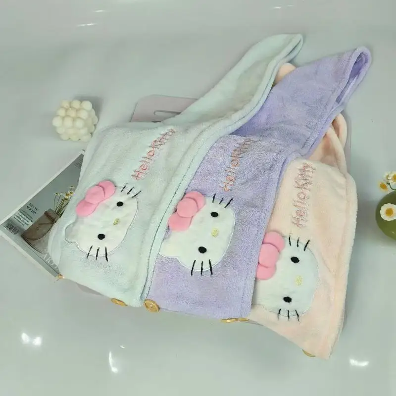Sanrio Droog Haar Hoed Anime Cinnamoroll Melodie Badhoed Cartoon Kawaii Leuke Superabsorberende Thuis Badkamer Handdoek Meisjes Leuke Cadeaus