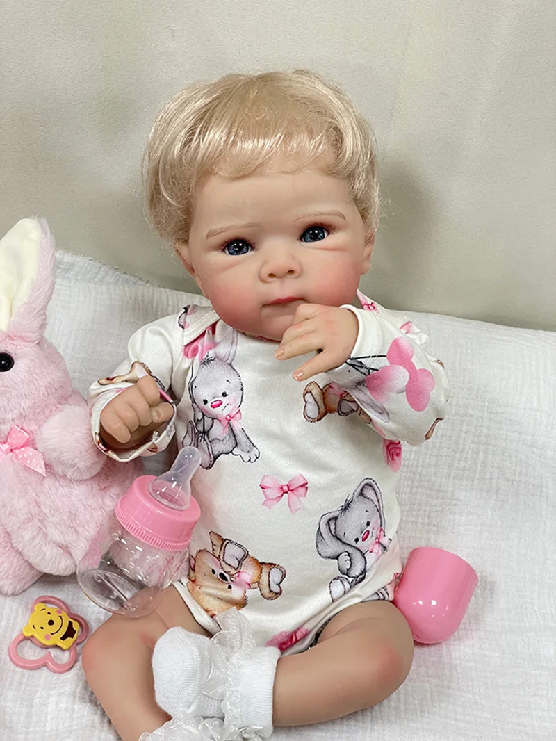 Cokela 50CM nouveau-né reborn poupée sexy réaliste doux au toucher câlin bébé plusieurs couches peinture peau 3D avec veines visibles