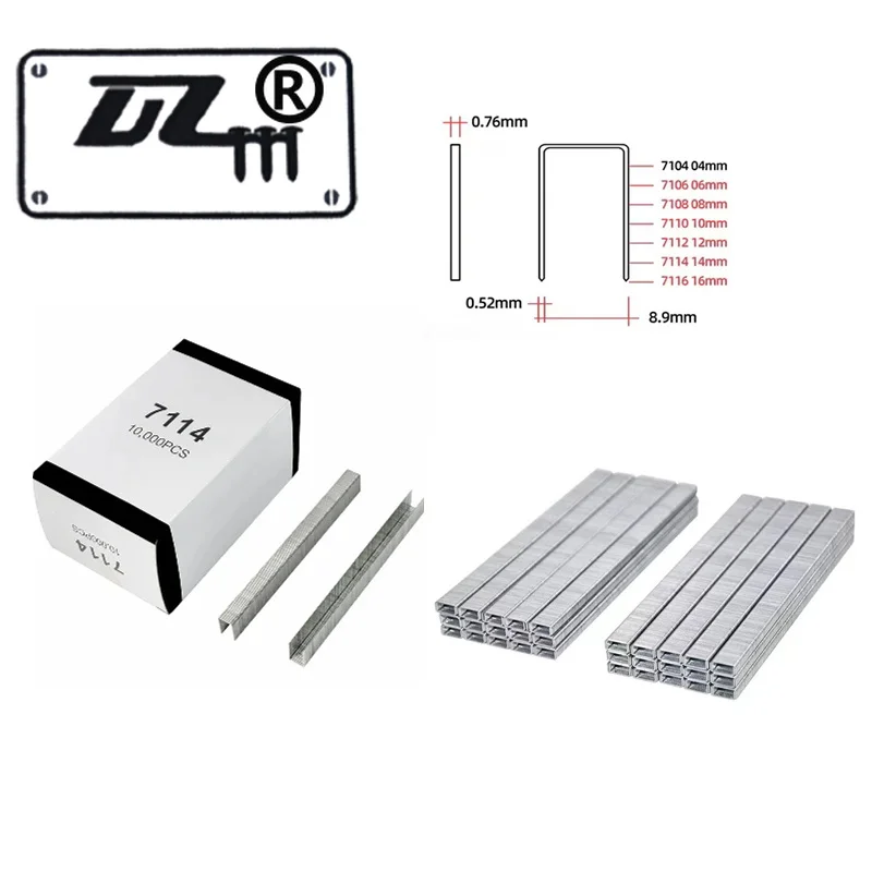 

Automobile manufacturers use the 71 series code nails for packaging. The type of nail is 7114 U-shaped door nail.