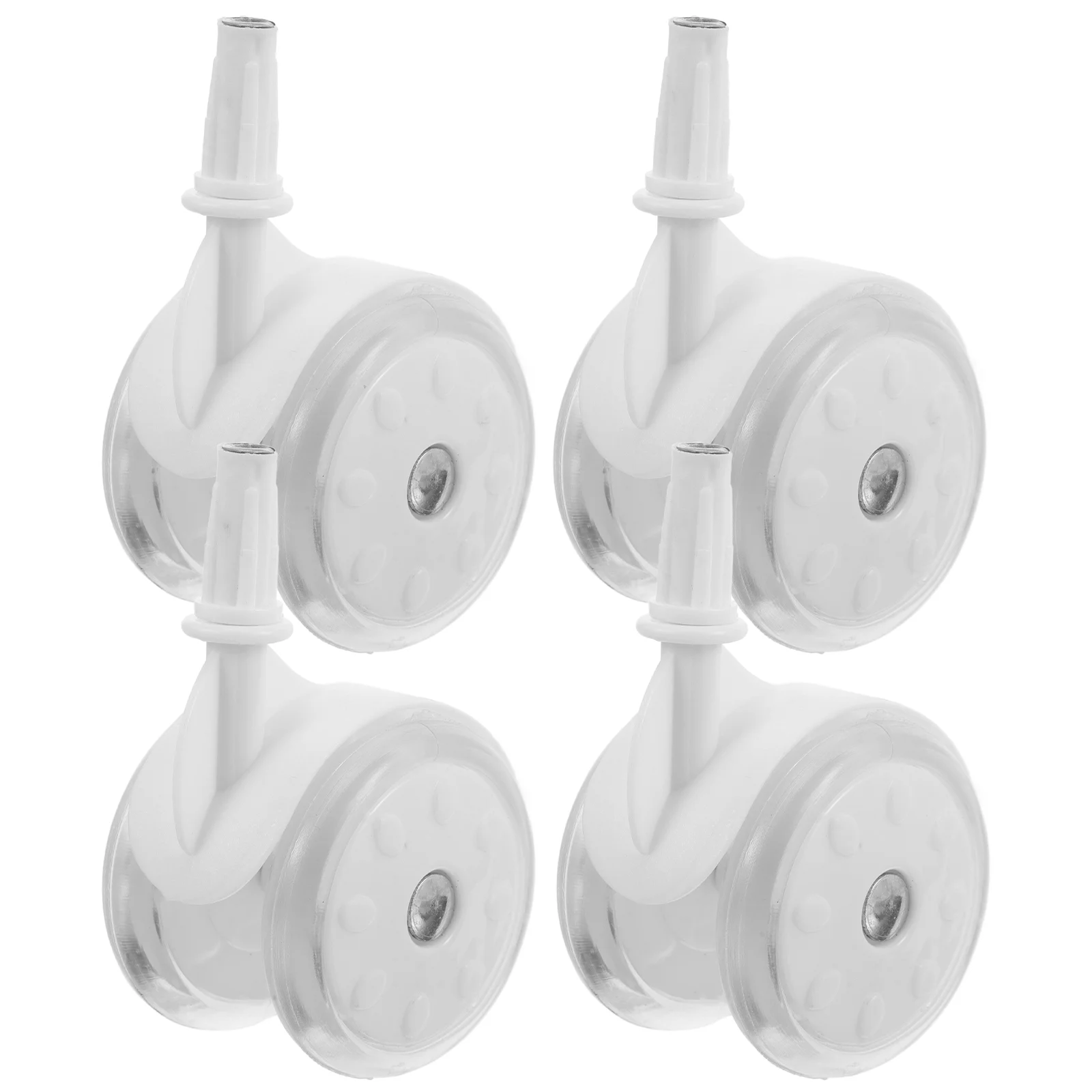 4 Pcs Baby Walker Wheels Accessories Casters Stroller Mosquito Net Cabinet Bob Replacement Plastic Tire Rear Heavy Duty