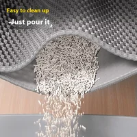 Extra Large Cat Litter Mat Heavy Duty Waterproof 2 Layer Non Slip Washable Pet Floor Protector Litter Box Sand Stopper 4