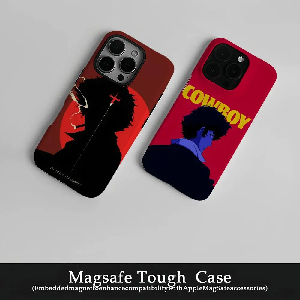 

C-Cowboy B-Bebop Phone Case Film Korean INS for iPhone 16 15 14 13 12 11 Pro Max Plus Luxury Magnetic Double-layer Cover