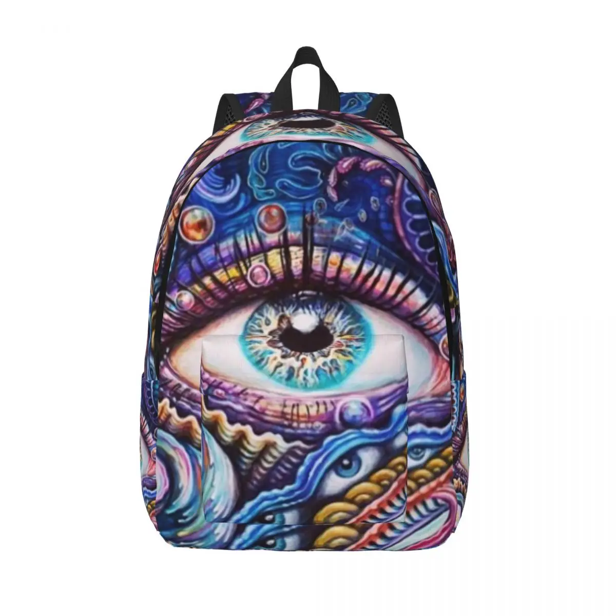 

Холщовый рюкзак для путешествий на заказ, школьный рюкзак для компьютера, сумка для книг, сглаза, мистическое абстрактное искусство, рюкзак для студентов колледжа, сумки