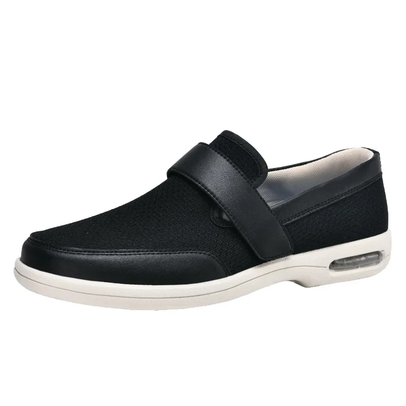 XIHAHA Fashion New Couple Orthopedics Wide Feet Swollen Shoes Women Walking Shoe Thumb Eversion Comfortable Mens Diabetic Shoes