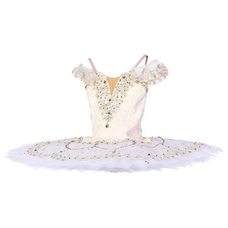 

Sleeping Beauty Ballet tutu dress Children's professional custom contest gauze dress ivory adult tutu