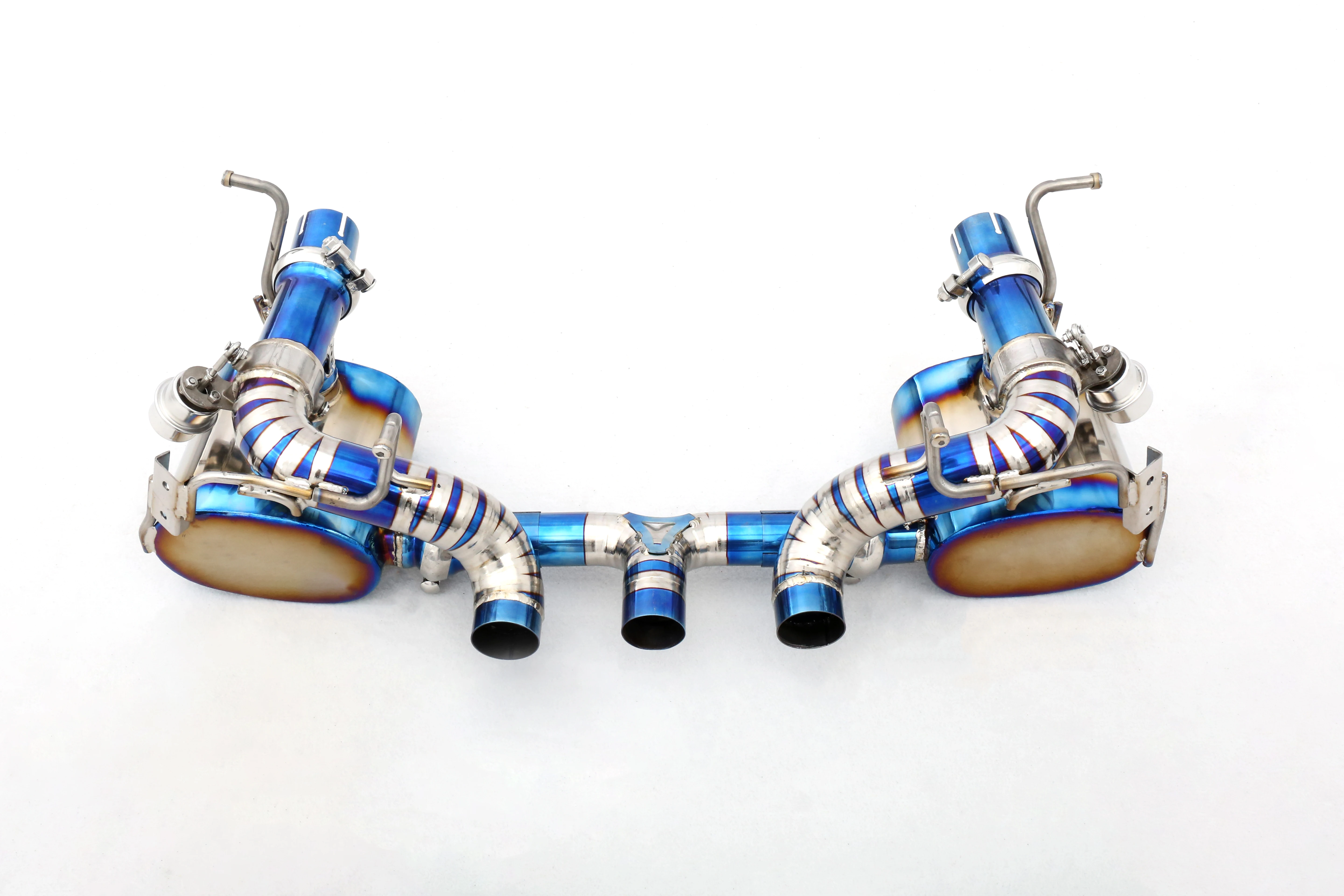 Custom 304 Stainless Steel/Titanium Valved Exhaust System for /458 Speciale 4.5 V8 F136 Designed Exhaust Pipes