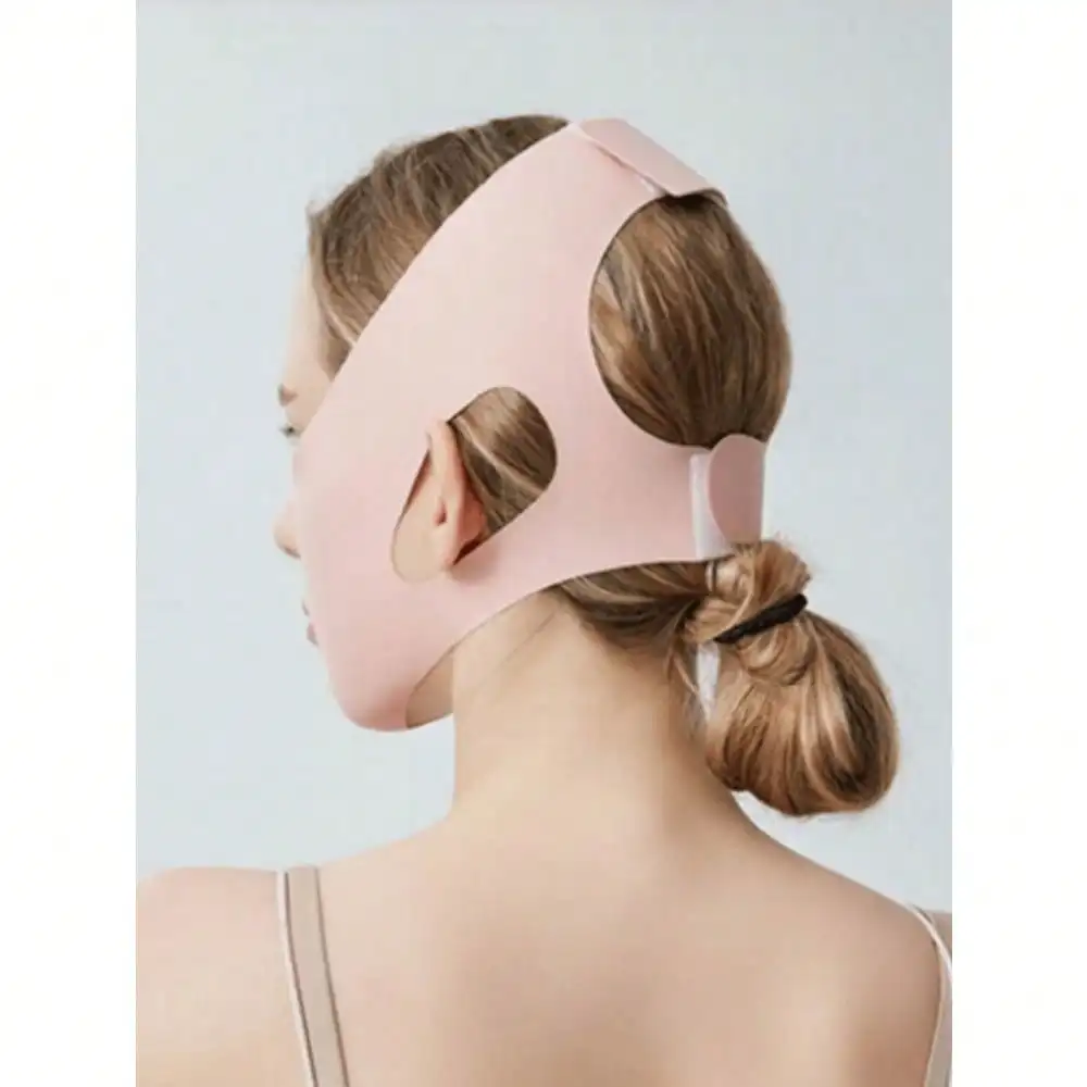 Women Grey/Pink V-Shaped Sleep Mask Day Night Bandage For Daily TV Leisure Sports