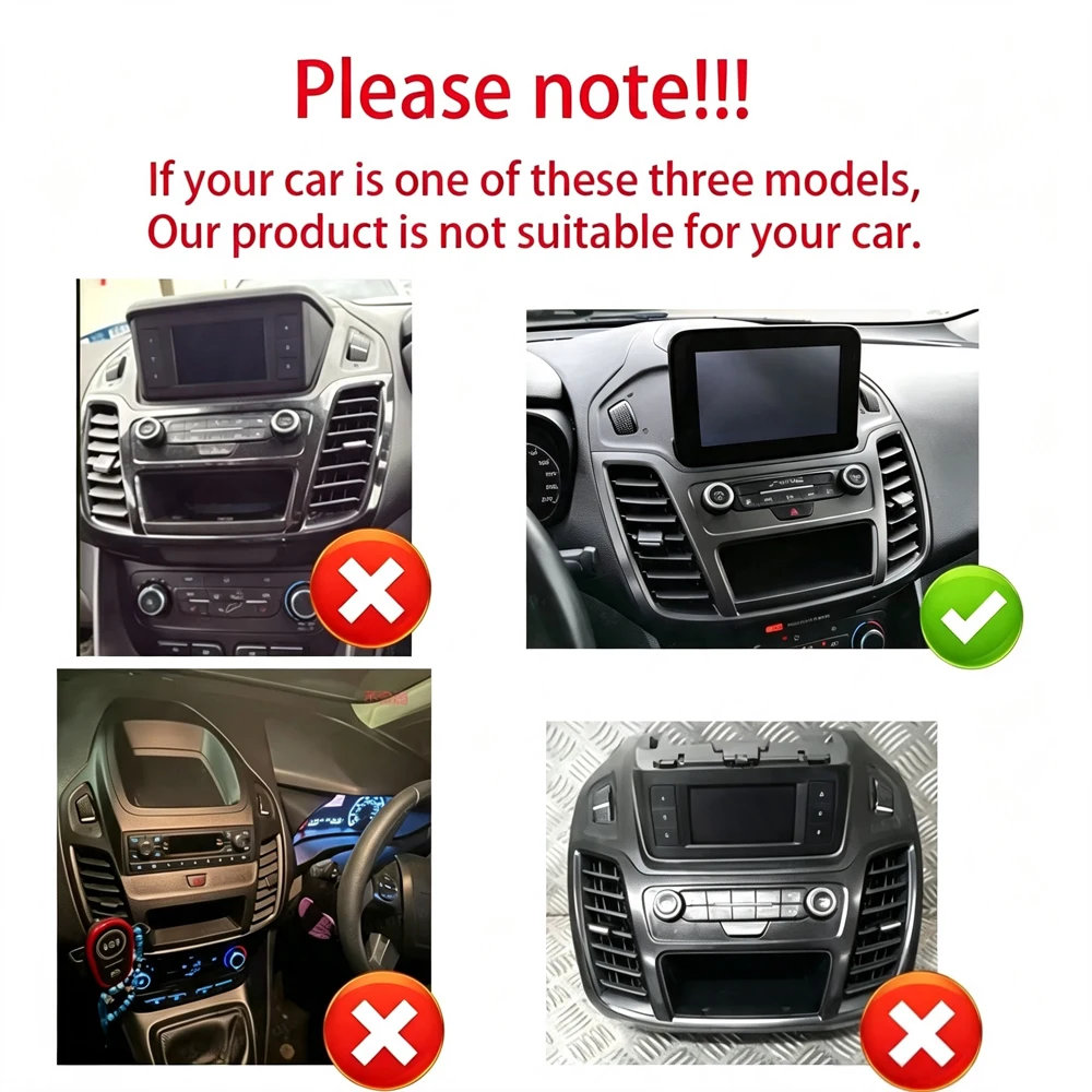 Android16 For Ford Transit Connect MK2 2019 2020 2021 - 2023 Car Radio Navigation Car Multimedia Wireless BT Carplay QLED Screen