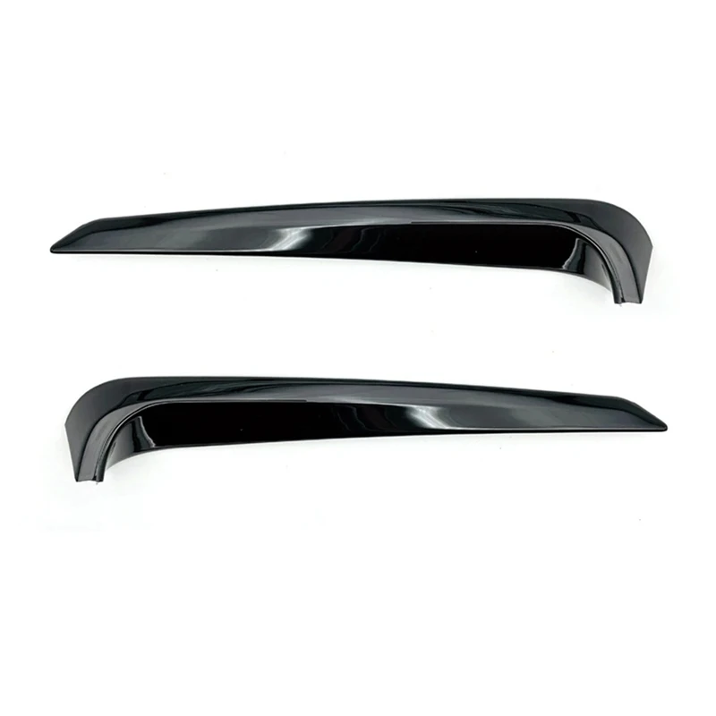 Car Glossy Black Front Fog Light Lamp Cover Trim Molding Bezel Garnish Sticker For Nissan Serena C27 2020-2022