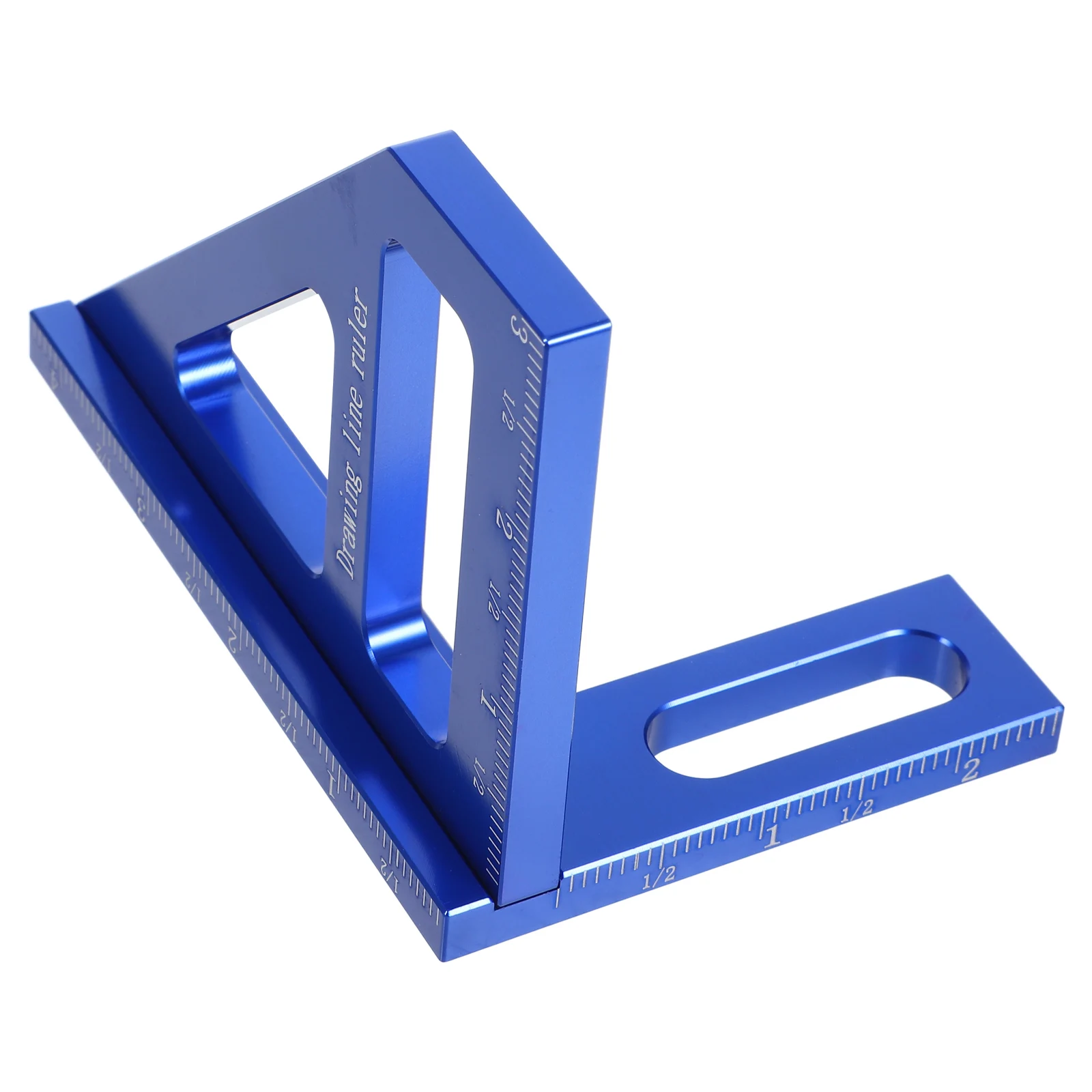 

Woodworking Measuring Tools Multi Angle Ruler Right Square Aluminum Red Imperial Units DIY Carpenter Accessories Gauge