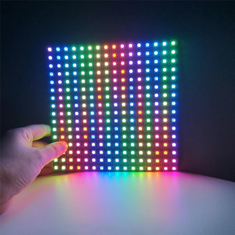 8x8 16x16 8x32 Pixels SK6812 WS2812B RGB Matrix Individually Addressable Digital Flexible LED Panel Pixels Screen DC5V