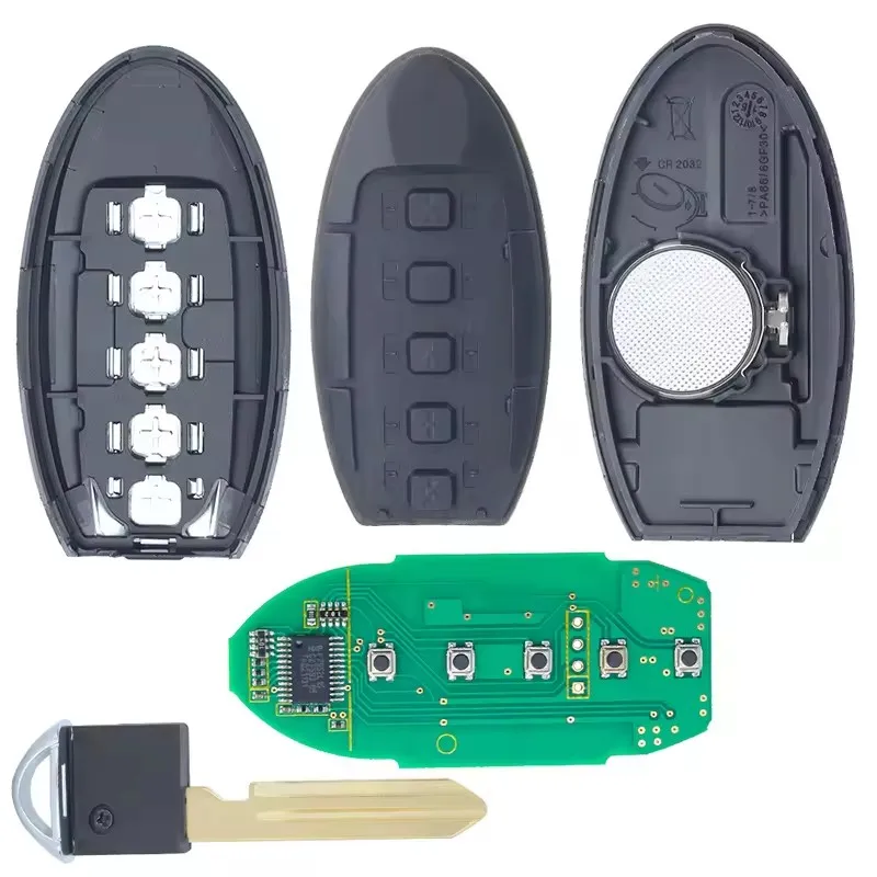 CWTWB1G744 5 Buttons 433MHz ID46 Chip for Nissan Patrol Armada for Infiniti QX56 Q80 Auto Smart Remote Control Key Fob