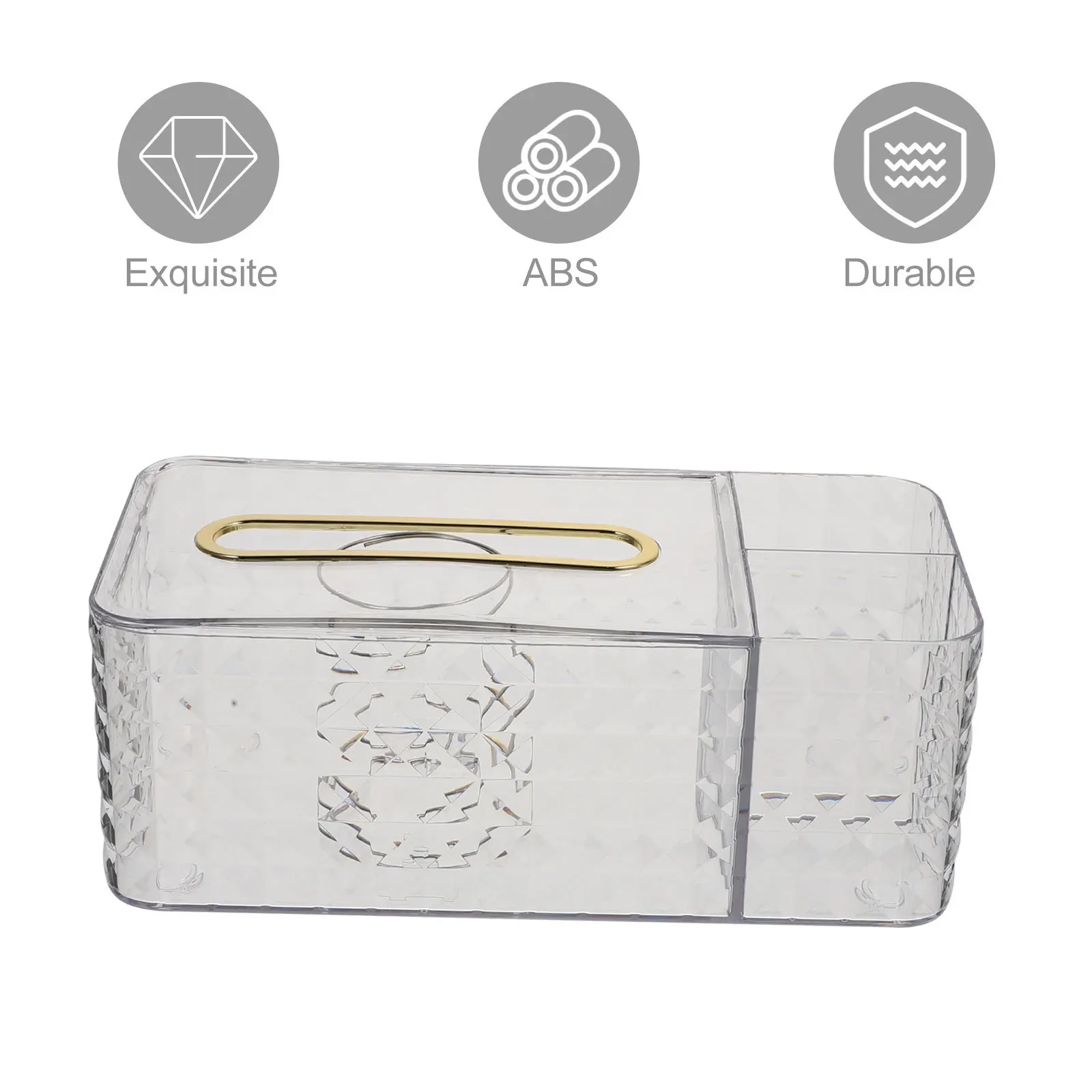 

Storage Tissue Box Lightweight Desktop Organizer Napkin Holder For Remote Controller Bedroom Living Room Multi-Use Paper Towel