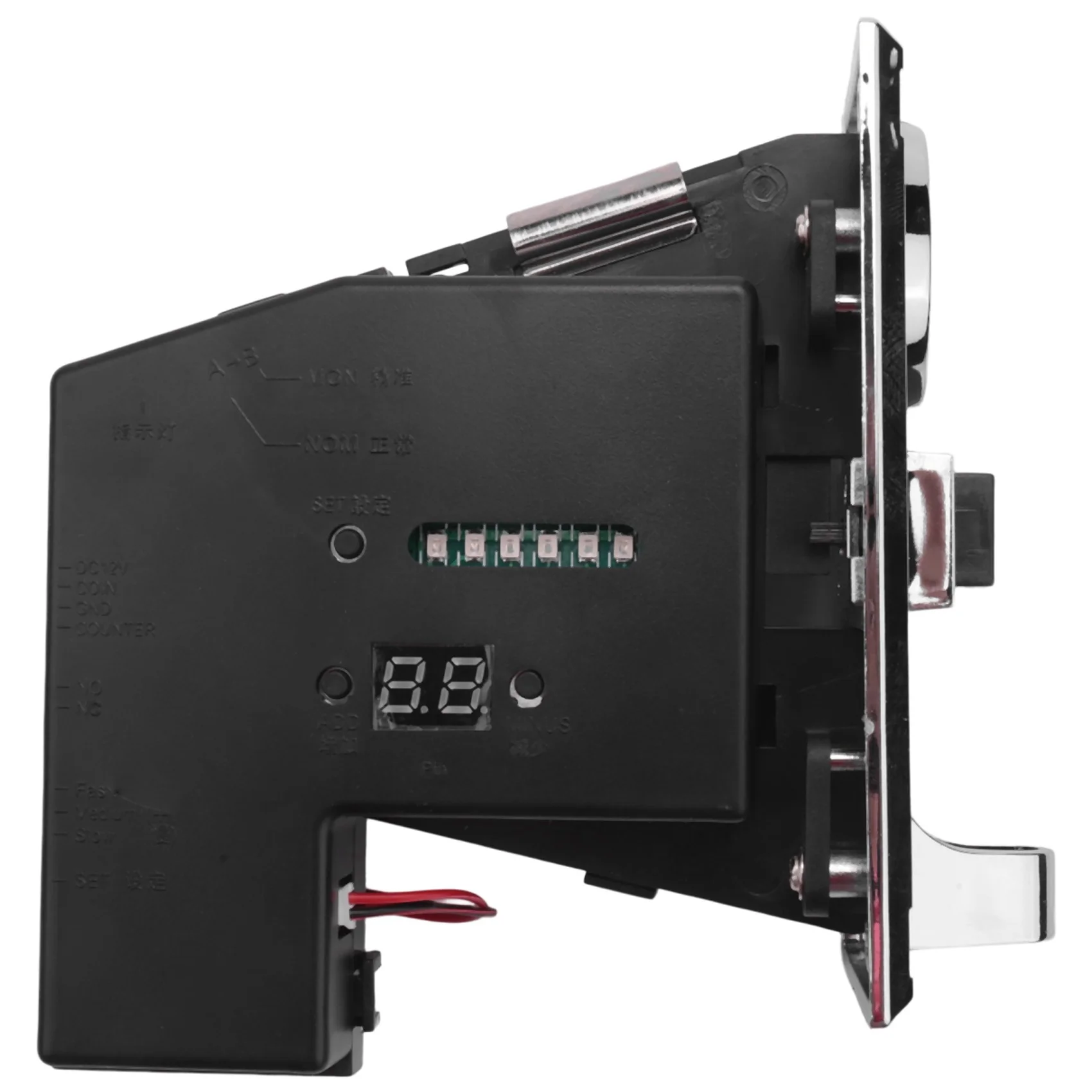 

ABVB-10X Multi Coin Acceptor Electronic Roll Down 4P Port Electronic Coin Selector Vending Machine Arcade Game Ticket