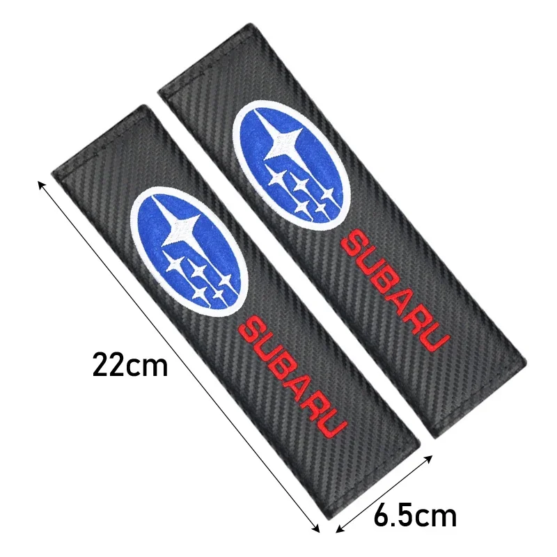 2 قطعة حزام مقعد السيارة وسادة حزام الأمان غطاء الكتف حماية لسوبارو فورستر امبريزا ليجاسي Outback WRX STI Crosstrek BRZ XV #4