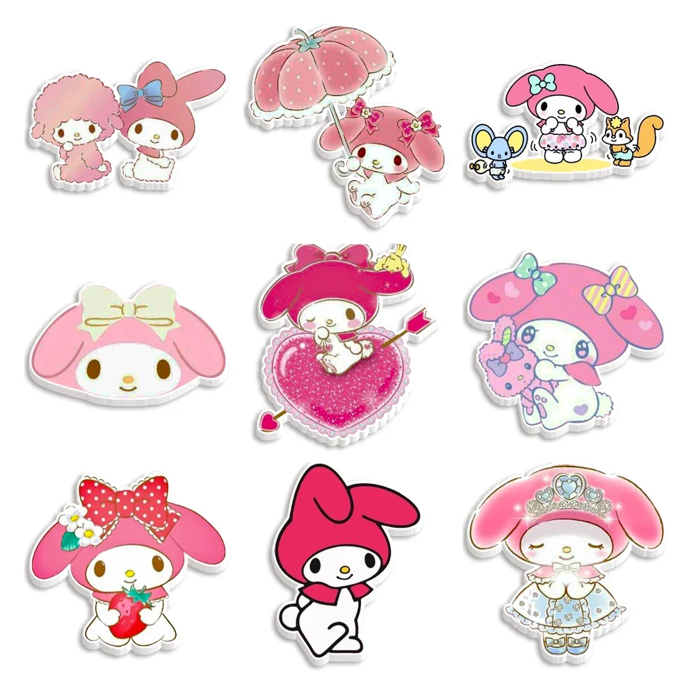 

10 Pcs /Lot Mini Sanrio Cinnamoroll My Melody Resin Flatback Planar Crafts Custom For DIY Phone Decoration Hair Bows