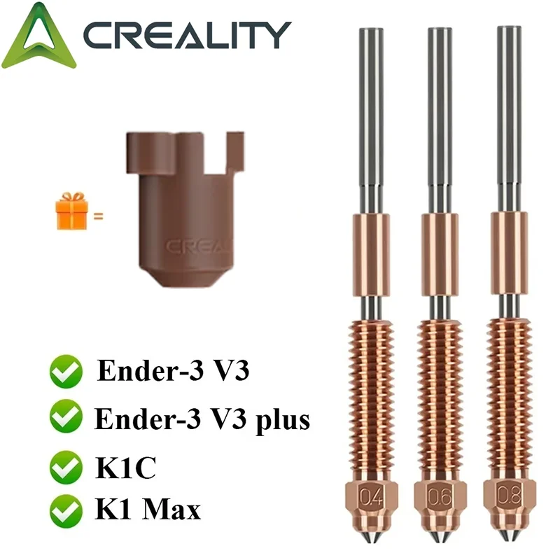 

Creality Ender 3 V3/K1C Noozle,Unicorn Quick-Swap Nozzle With Silicone cover for K1C/Ender 3 V3/Ender 3 V3 Plus 3D Printer