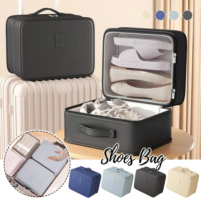 

Waterproof Shoe Storage Bag Multi-Compartment Travel Organizer with Zipper for Sneakers & Shoes Outdoor Carrying