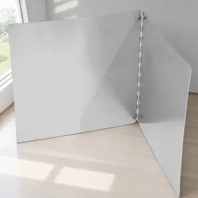 

Folding Kitchen Protective Plate Oil Splatter Baffles Grease Screen Stovetop Guard Sleek Modern Appearance Splatter Screen