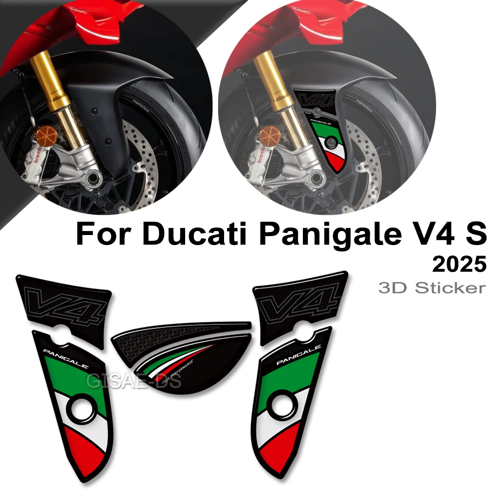

Для Ducati Panigale V4S V4 S 2025 мотоциклетная защитная накладка на бак, боковой комплект мазута, коленный обтекатель, наклейки на крыло, наклейки