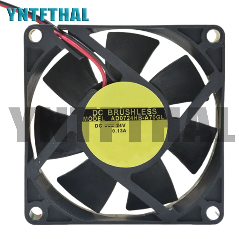 Ventilador do inversor, AD0724HB-A70GL, 7025, 24V, 0.13A, 7cm, Novo