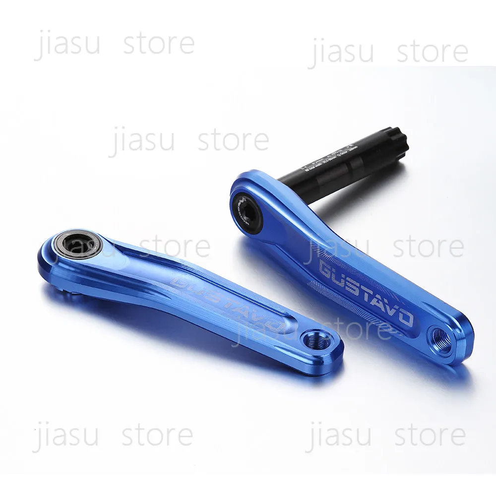 

GUSTAVO Mountain Bike Aluminum Alloy Crank, CNC Crank, Straight Plate GXP Crank