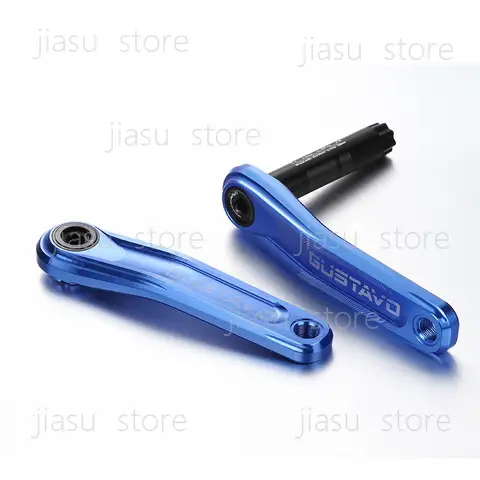 GUSTAVO Mountain Bike Aluminum Alloy Crank, CNC Crank, Straight Plate GXP Crank