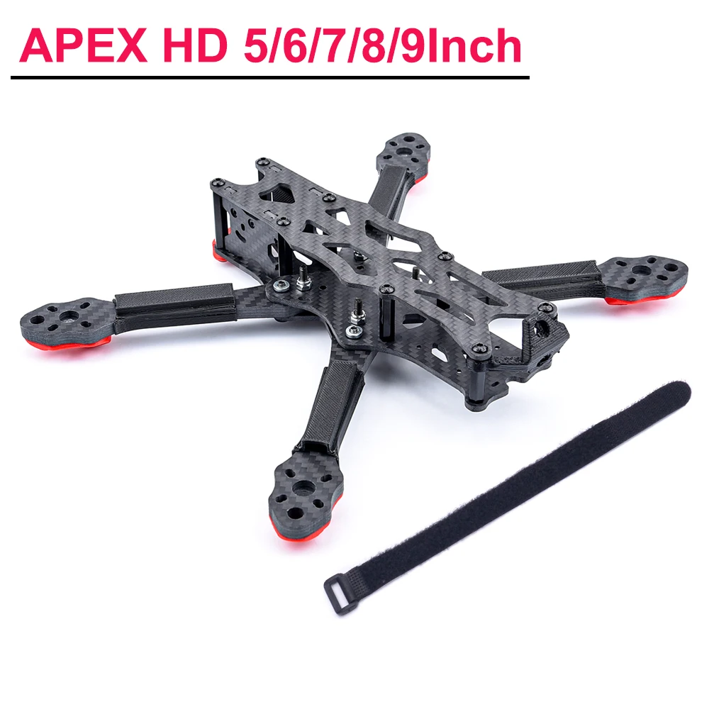 HD5 HD6 HD7 HD8 HD9 5/6/7/8/9inch Carbon Fiber APEX-HD Quadcopter Frame Kit with 5.5mm Arm for APEX HD FPV RC Racing Drone