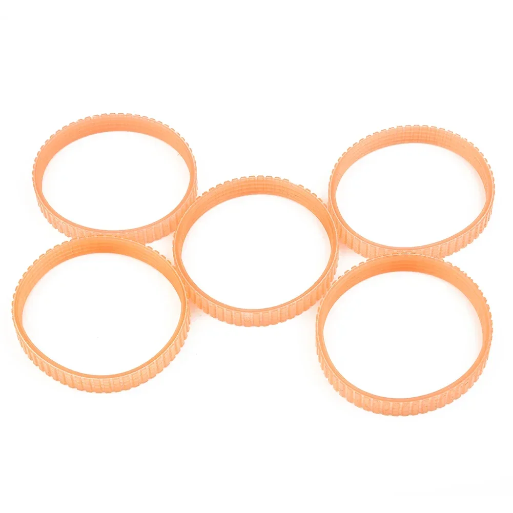 Protable Reliable Drive Belt Strap Good Strength Heat Resistance Orange Polyurethane(PU) High Quality Planer 5Pcs