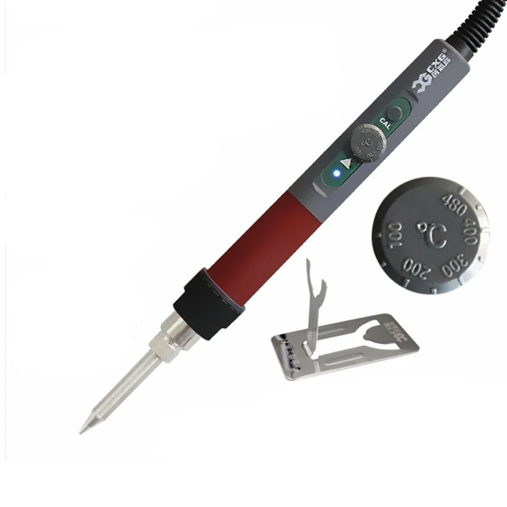 CXG DT70S 220V 70W Adjustable Soldering Iron Soldering Tool Thermostat Internal Heating With Solder Station