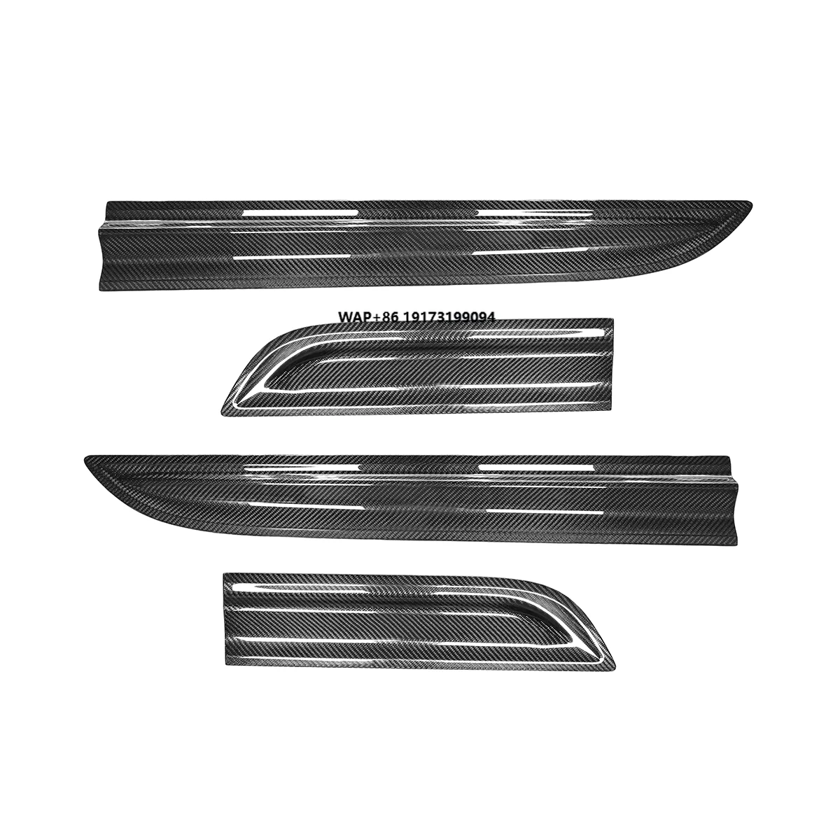 

Suitable for Macan 2014-2017 Upgraded 2023 Style Carbon Fiber Body Trim Glossy Twill