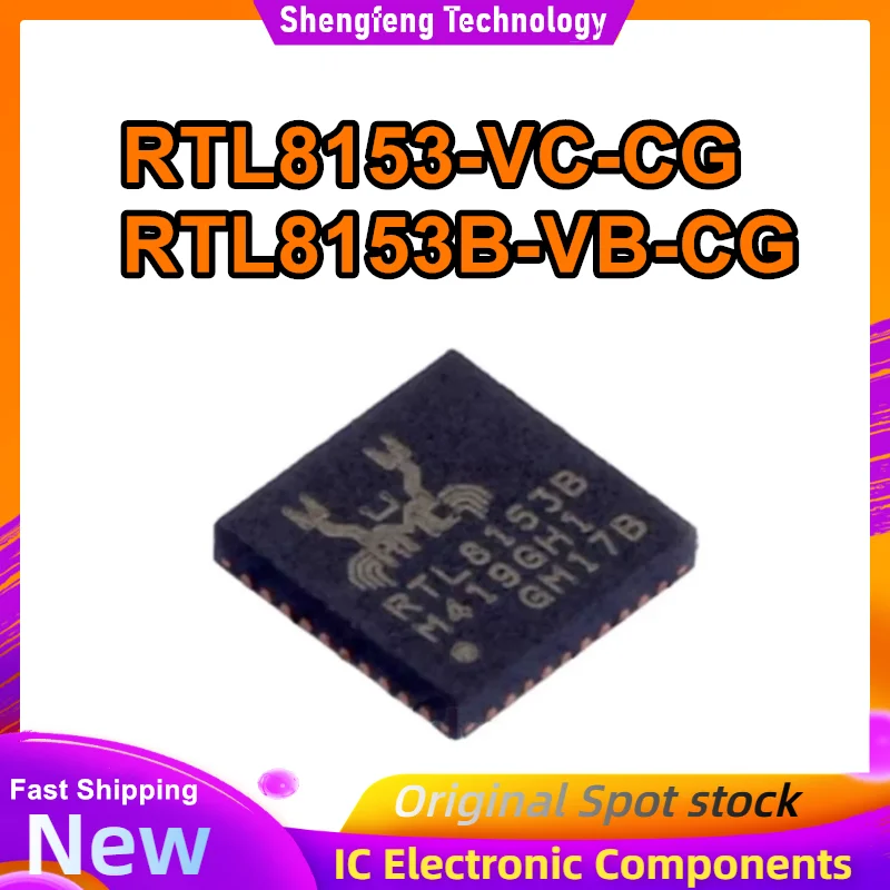 

5PCS RTL8153-VC-CG RTL8153B-VB-CG RTL8153 QFN IC MCU Chip New Original in stock