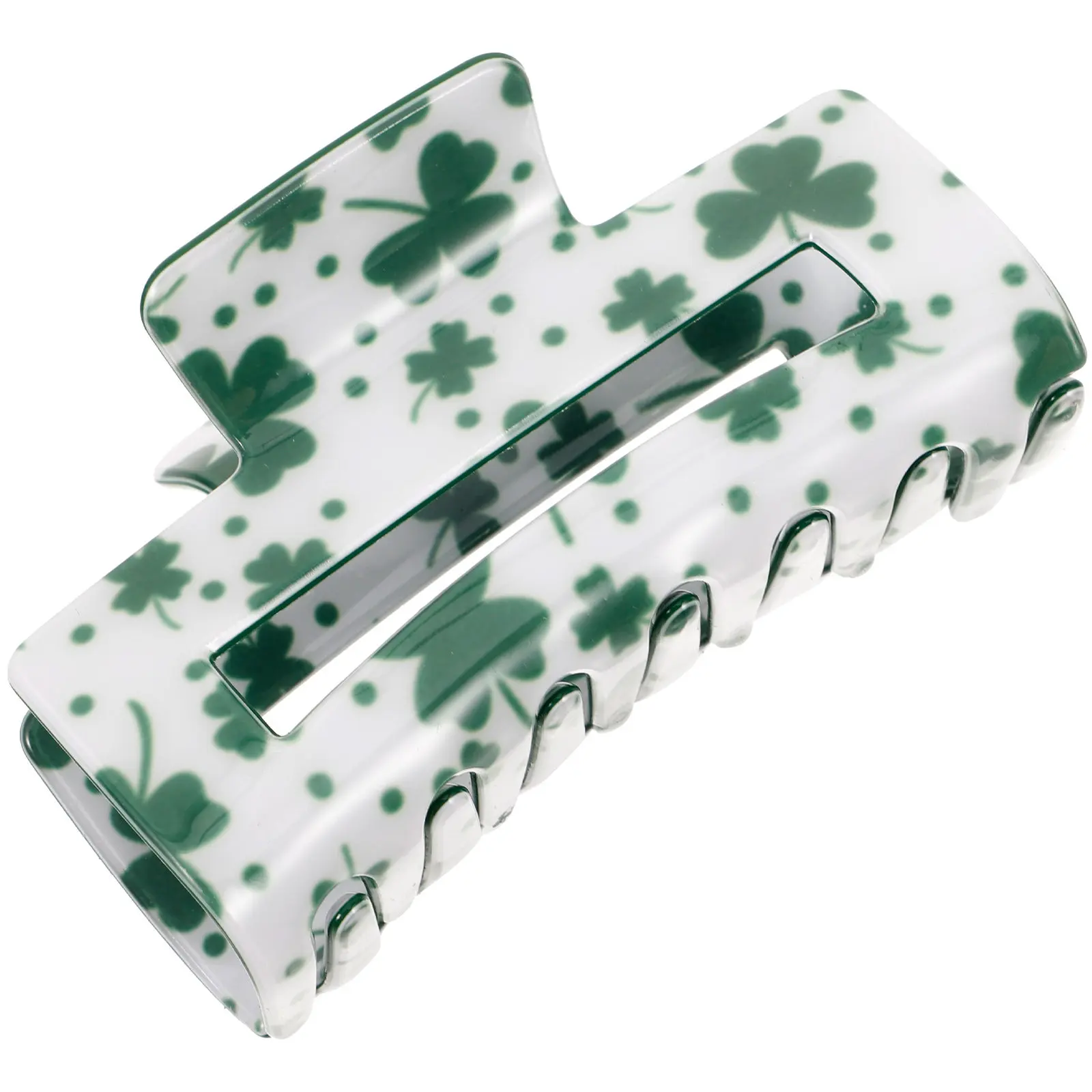 

Hair Claw Clips Leaf Jaw Large Cartoon Claws for Women Pvc Saint Patrick's Day Accessories