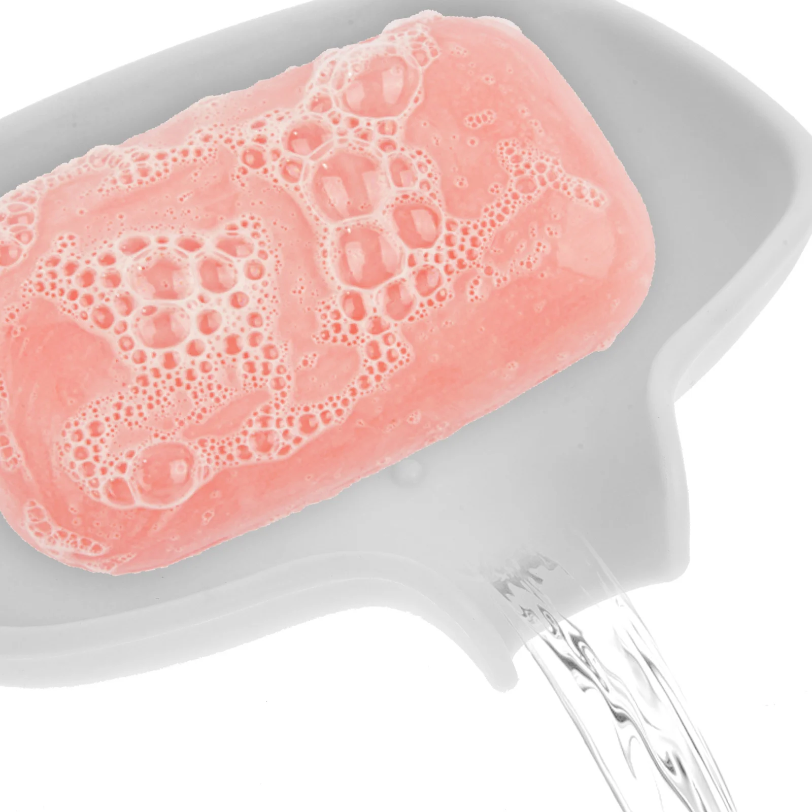 

2Pcs Self Draining Silicone Soap Dish Bathroom Shower Holder Countertop Soap Storage Organizer Non Slip Bathroom Supply