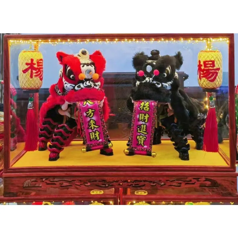 Folk cultural crafts, lion dance, home ornaments, bamboo woven lanterns