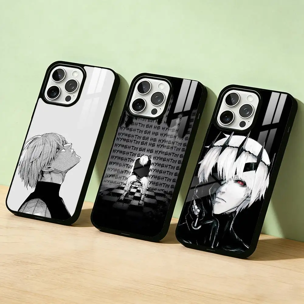 

AAA Tokyo Ghoul Kaneki Ken Phone Case Color Silver Shell For IPhone 17 16 15 14 13 12 11 Pro Max Plus
